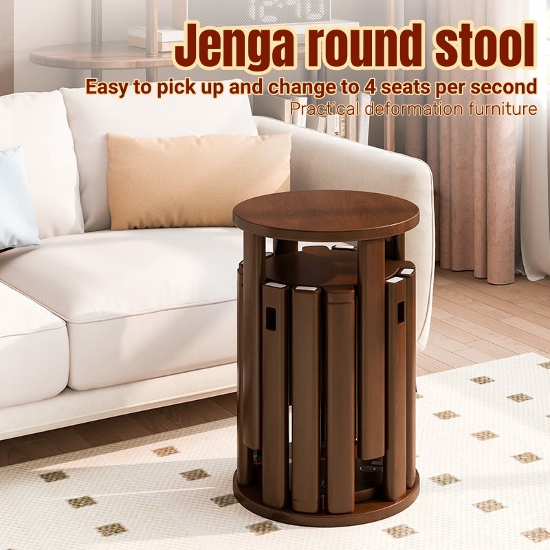 Foldable Imitation Solid Wood Chair | Multifunctional Removable Dining ...