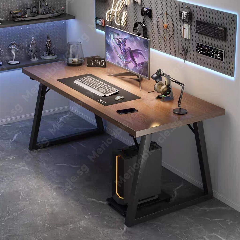 MER Computer Desk Esports Desktop Home Office Bedroom Small Unit Simple ...