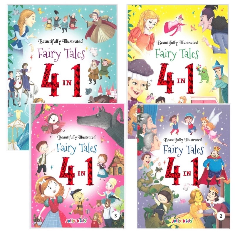 Jolly Kids Beautifully Illustrated 4 in 1 Fairy Tales | 4 Titles in ...