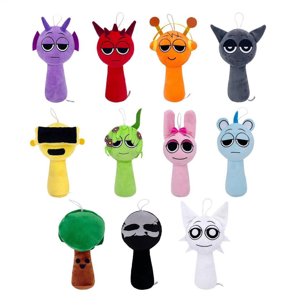 Sprunki Incredibox Game Stuffed Dolls Cartoon Sprunki Plushie Pillow ...