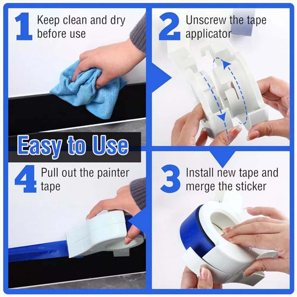Painter Masking Tape Applicator, Wall Floor Painting Packaging Sealing ...