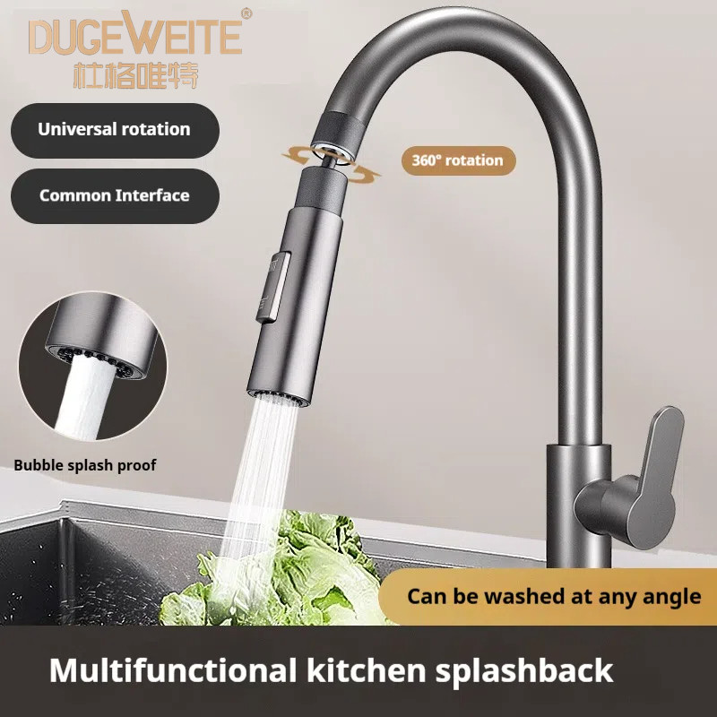 [Ready Stock] Kitchen Faucet Extender Wash Basin Pressurized Splash ...