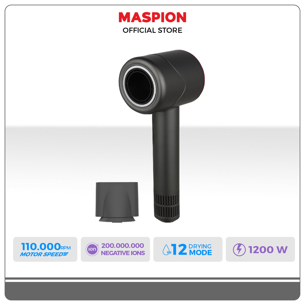 Maspion Hair Dryer Pengering Rambut Kecepatan Tinggi MHD-1004