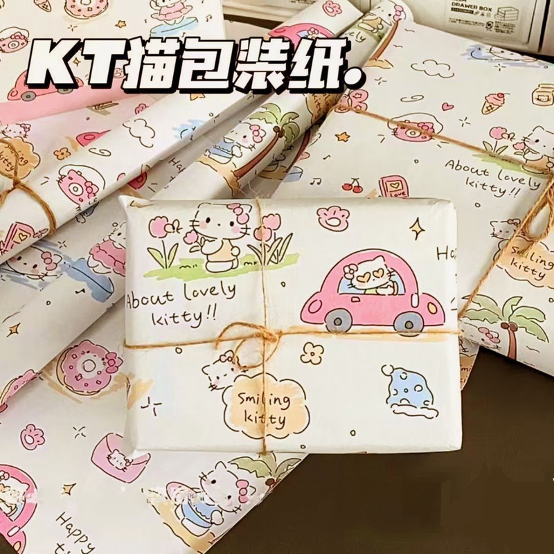 HelloKitty Graffiti Crayon Shin Chan Packaging Paper Cartoon Birthday ...