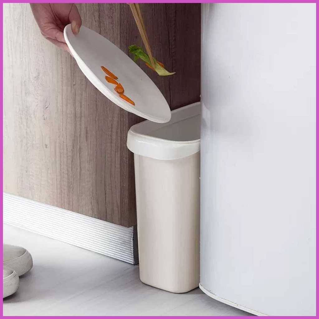 Narrow Garbage Can Open Top Rubbish Bin Trash Can Garbage Container Bin ...