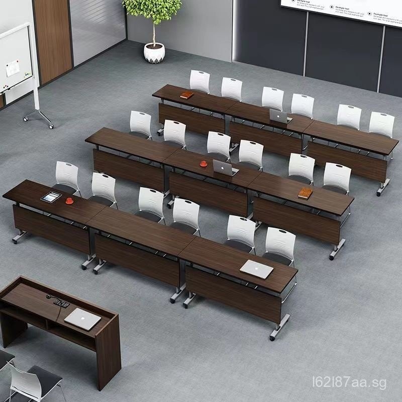 Folding Conference Table Movable Movable Splicing Long Table Double ...