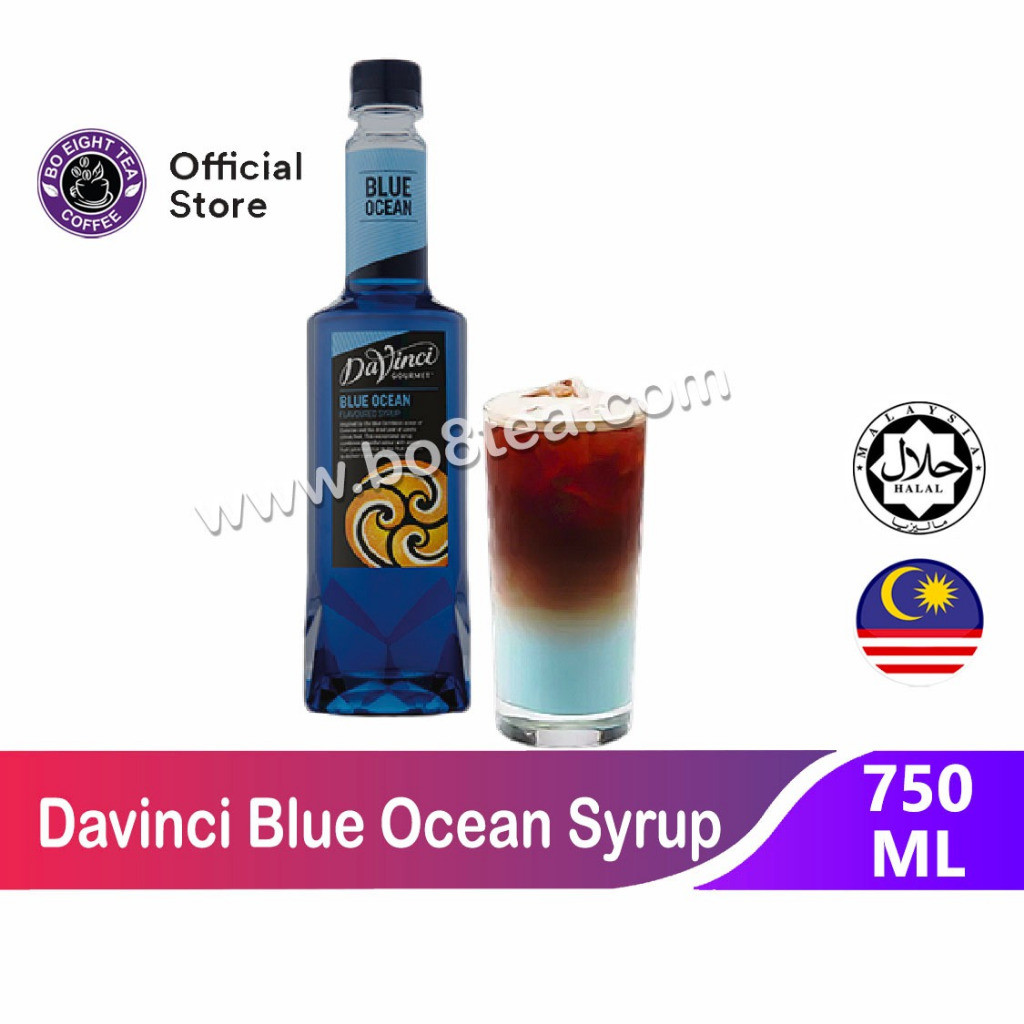 DAVINCI BLUE OCEAN SYRUP 750ML | Shopee Singapore
