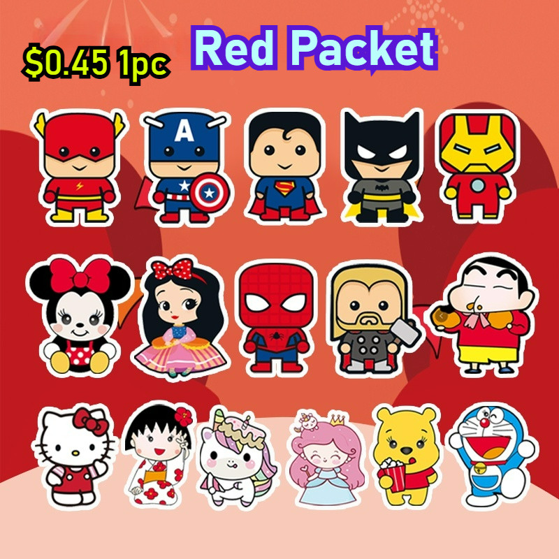 Raya Red Packet Money Envelope Cartoon Red Envelope Angpao Chinese New ...