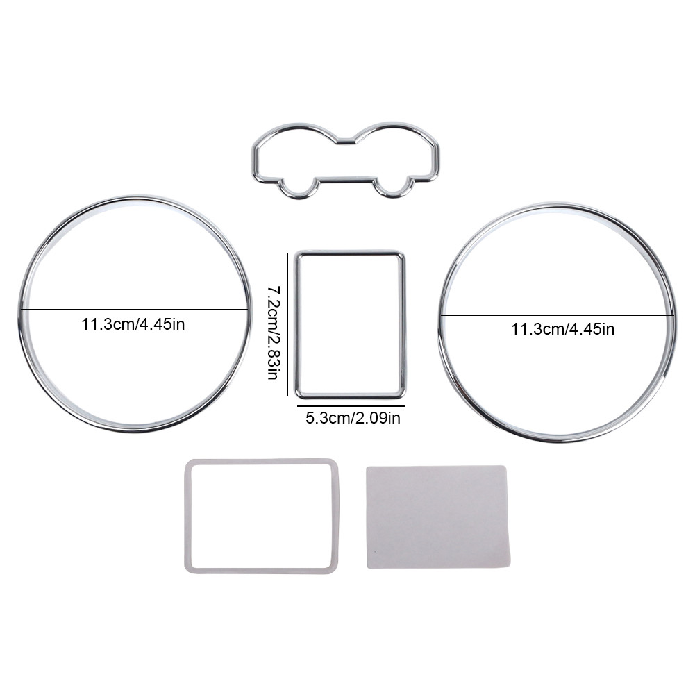 Dashboard Bezel Rings Car Front Speedometer Frame for VW Golf Jetta ...