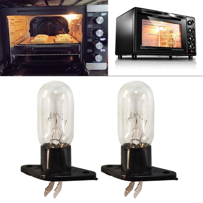 MICROWAVE LAMP 2 Pcs 2A 250V 25W Microwave Oven Bulb Refrigerator ...