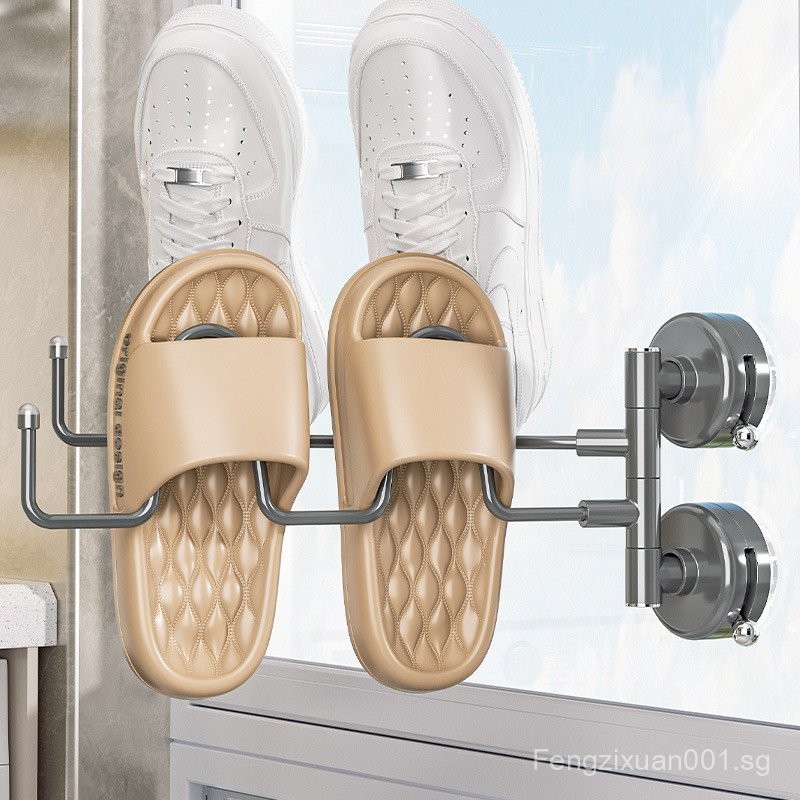 Suction Cup Shoe Drying Rack Foldable Drying Rack Foldable Balcony Wall ...