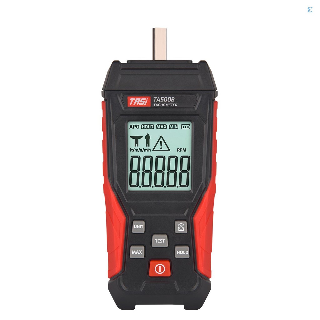 TASI Digital Tachometer Contact Type Mini RPM Tester Meter LCD Display ...