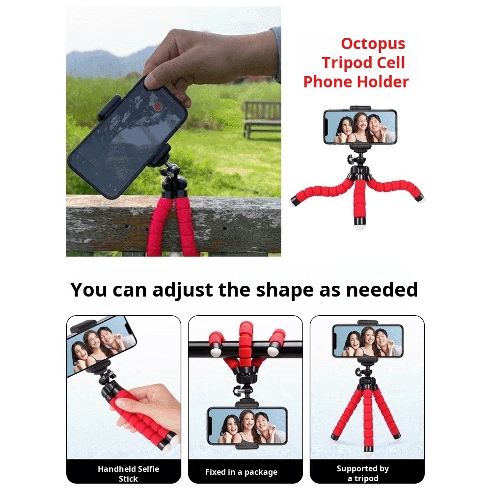 Ship In 24h】[Photography Artifact]Octopus Lazy Phone Holder/Car