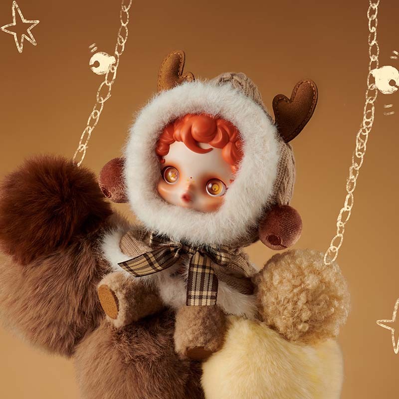 Genuine】 SKULLPANDA Winter Symphony Series SP Plush Doll