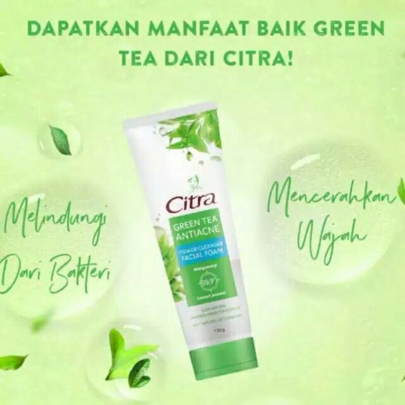 Citra Facial Foam 100gr / Pearly White / Green Tea / Merah Jingga Official - Gambar 4