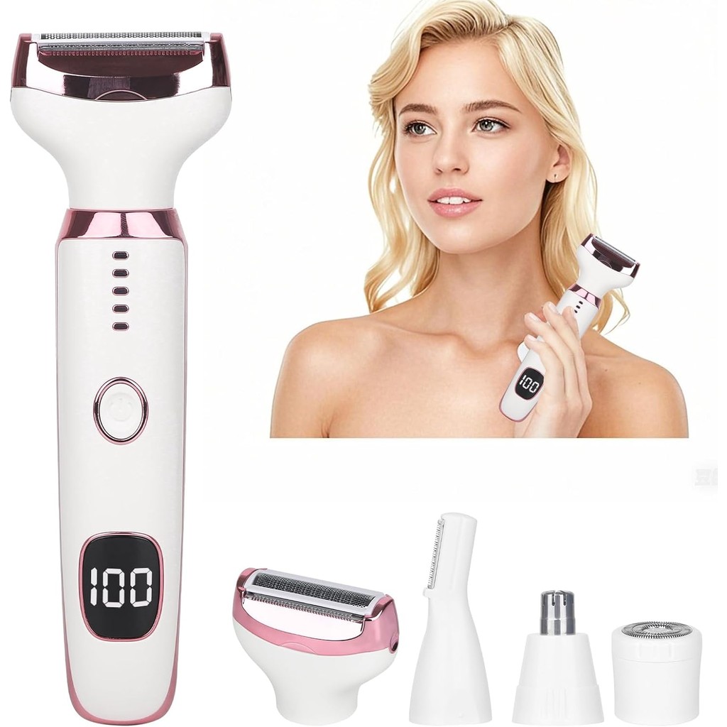 Electric Razors LED Display for Women Men, 2025 Wet/Dry Lady Shaver,4 ...