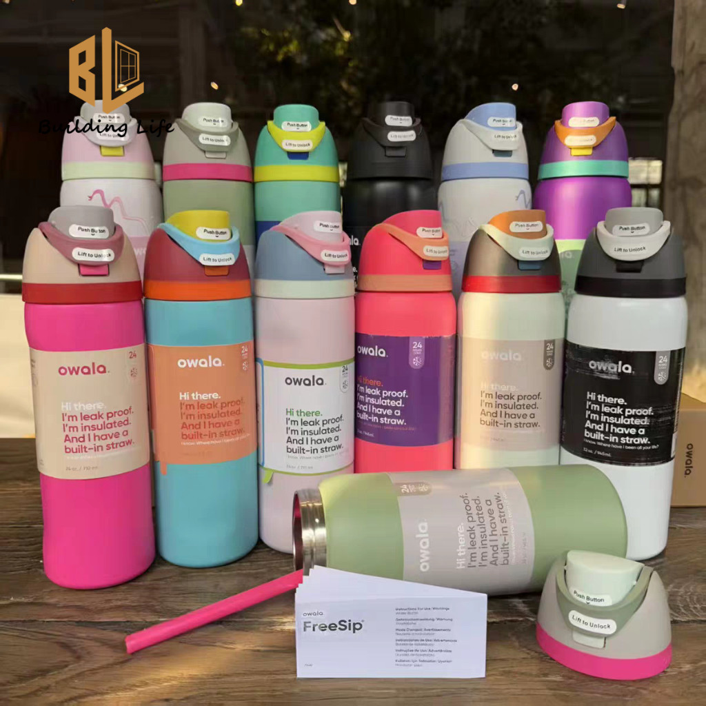 Owala Color Drop Flower Crown Floral 32 Oz FreeSip Water Bottle NEW IN BOX - Foto 8