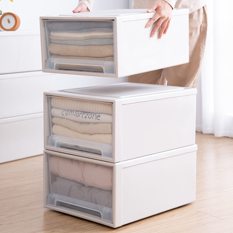Extra Large Drawer Storage Box Plastic Storage Box Wardrobe Clothing ...