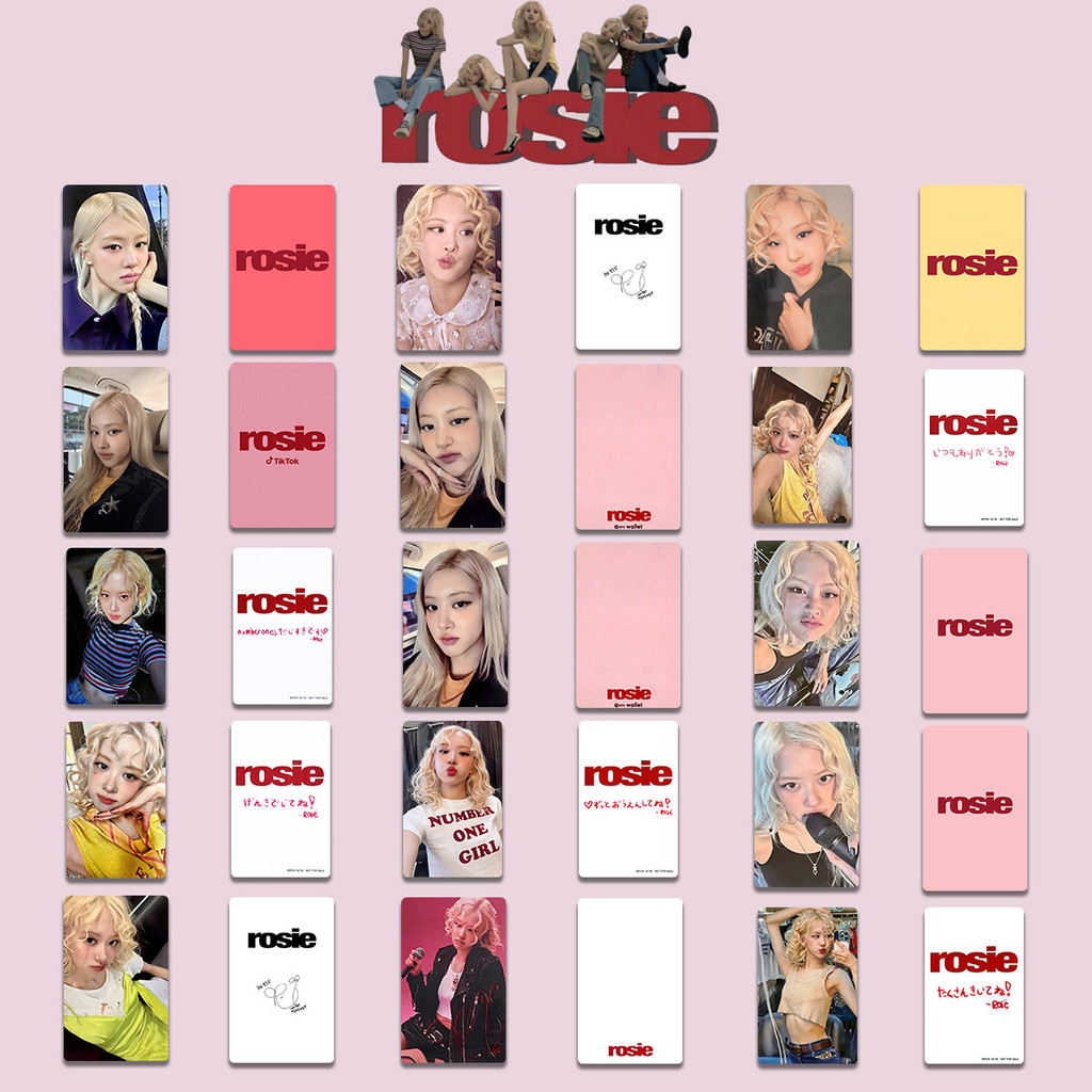 Kpop Idol ROSE Solo Album ROSIE Photocards | Shopee Singapore