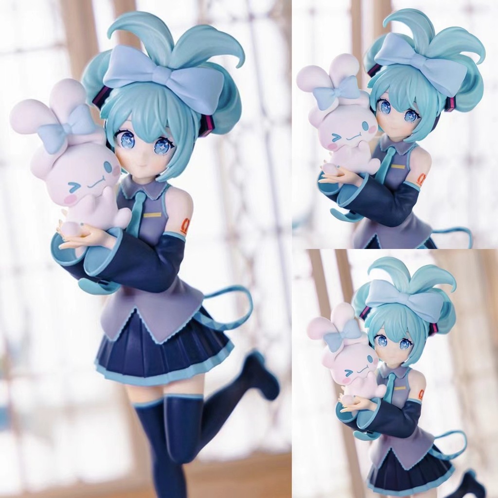 Hatsune Miku Anime Figurine - Princess White Rabbit Stand Pose, Elegant ...