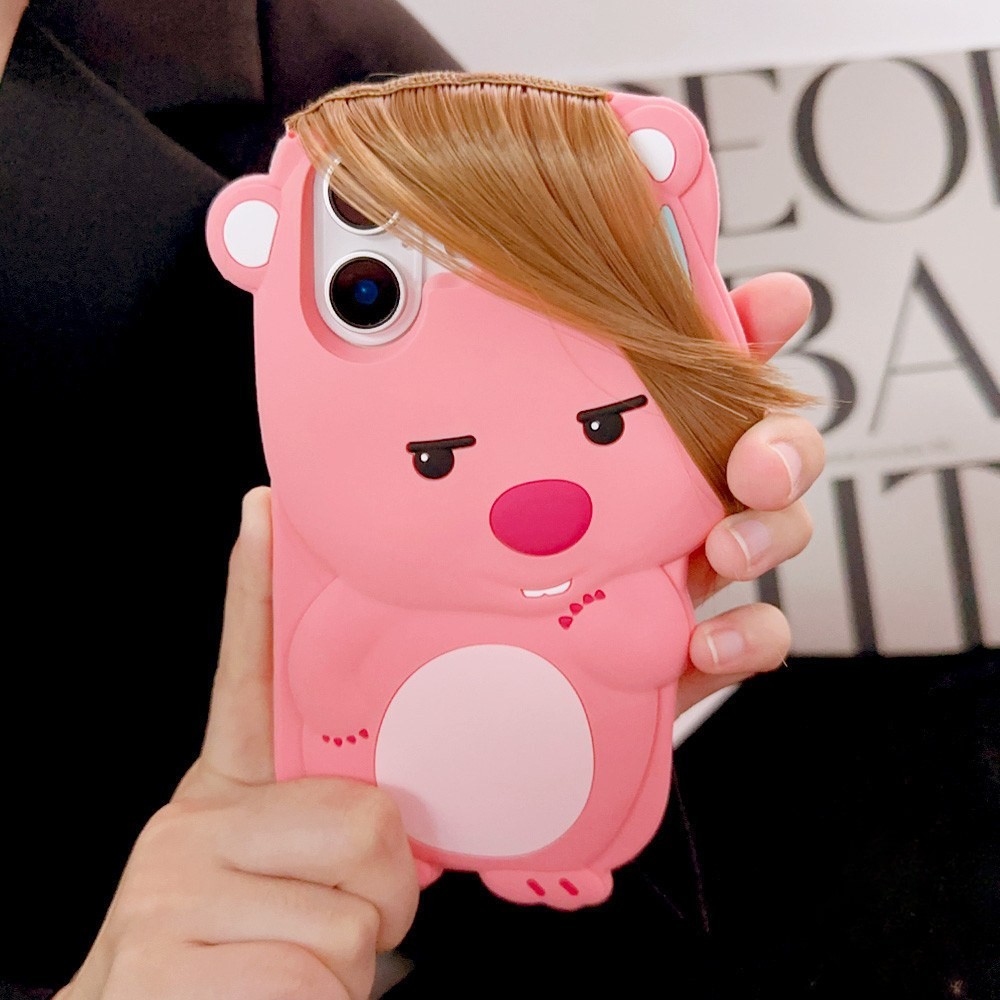 Funny True Braided Hair Loopy Cartoon Soft Silicone Phone Case for Iphone 16  15 14 Pro Max 11 12 13 16Plus Anti-Slip Shockproof Phone Back Cover |  Shopee Singapore