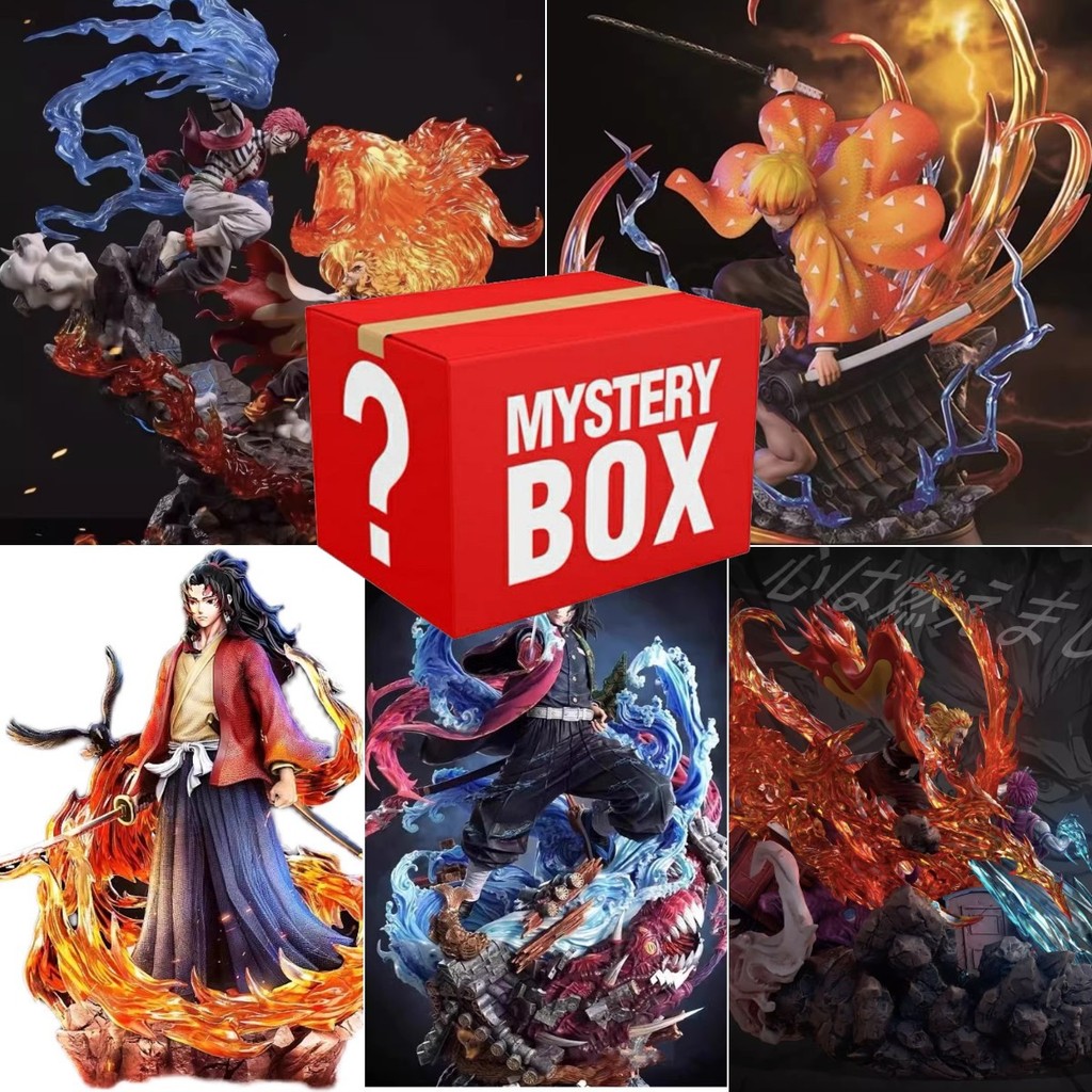 Surprise Unboxing Blind Box Demon Slayer Zenitsu Kibutsuji Muzan Rui ...