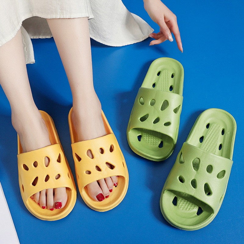 Ultra Light Eva Hole Slippers For Bathroom Toilets Molded Monolithic ...