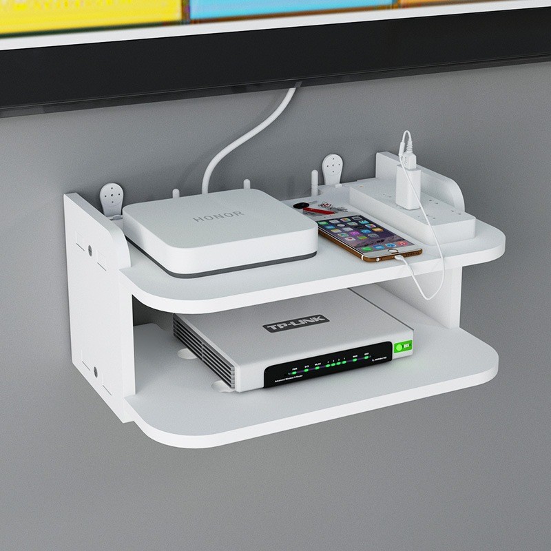 WIFI Router Rack Holder Wall Mount DVD Player Rack Telephone TV-BOX ...