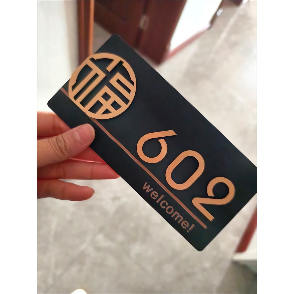 Customised Unit Sign door sign/unit number signage Customised Door Unit ...