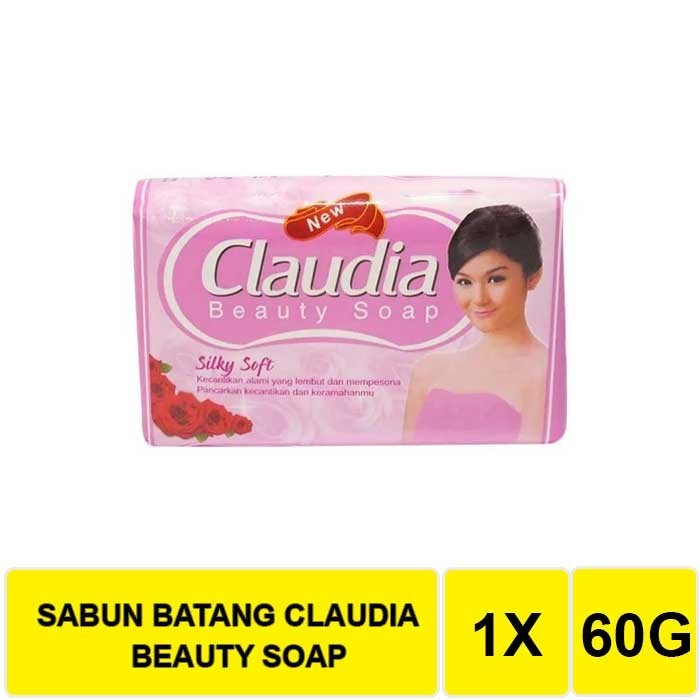 CLAUDIA Beauty Bar Soap Silky Soft / Silky Smooth / Fresh & Antibacterial / 60g - BPOM / Merah Jingga Official - Gambar 3