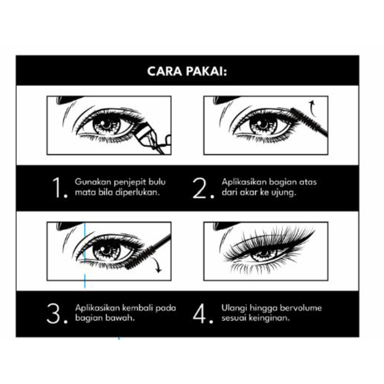 Implora URBAN Volume Mascara New Quick Set Mascara Melebatkan Volumizing / Merah Jingga Official - Gambar 3