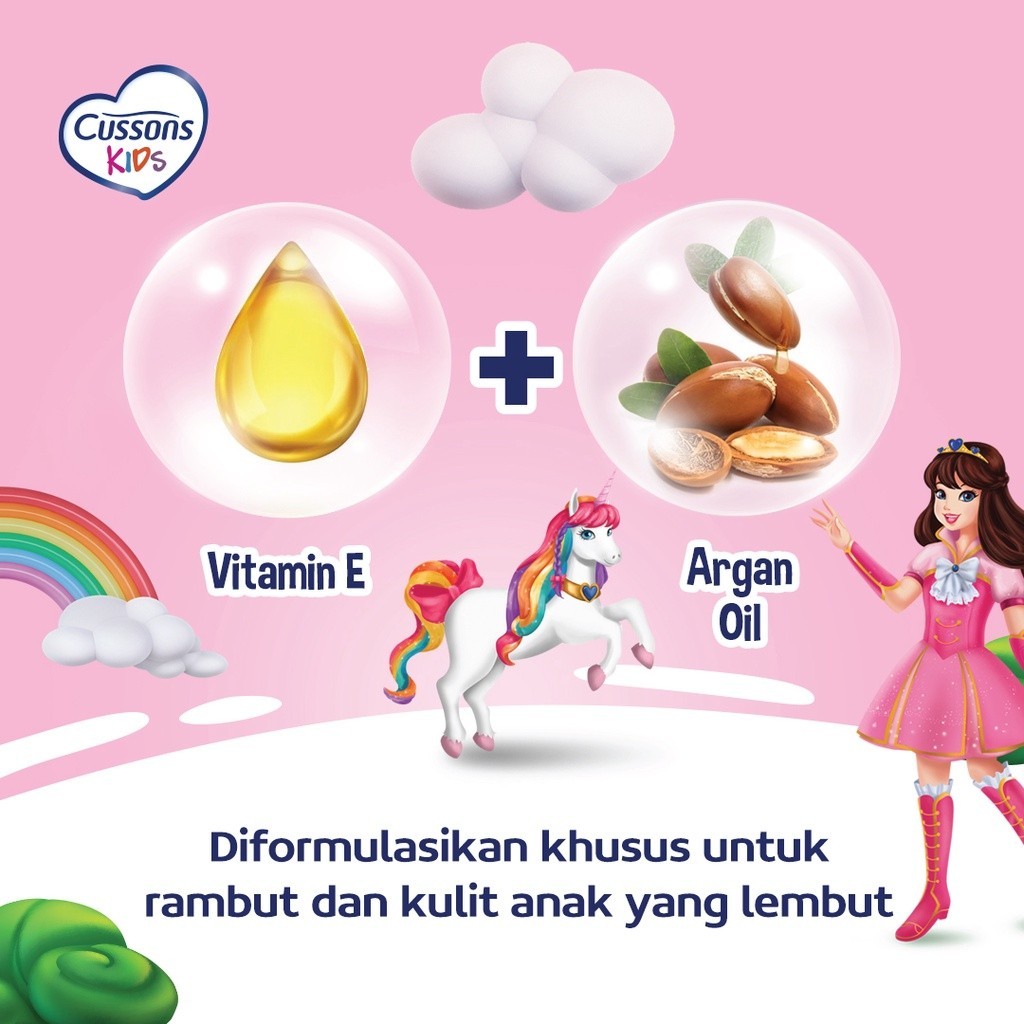 Cussons Kids Hair & Body Cologne - Parfum Anak 100ml / Merah jingga Official - Gambar 2