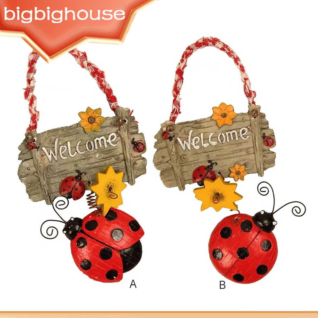 Resin Insect Welcome License Plate Portable Rectangular Pastoral ...