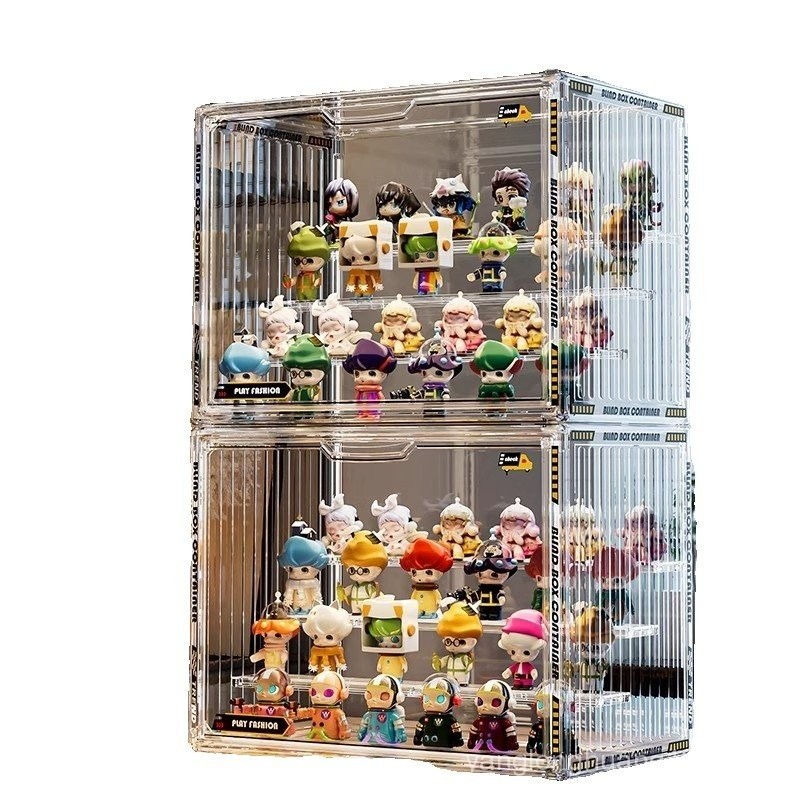 Pop Mart Transparent Acrylic Display Stand Storage Box Cabinet mart ...