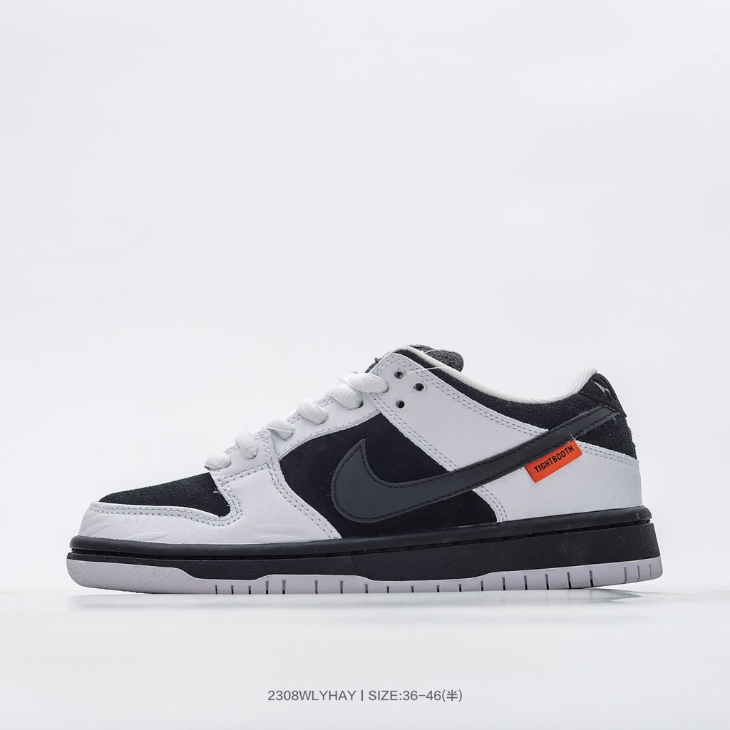 Nike TIGHBOOTH x NIKE collaboration reversed black and white panda dunk ...