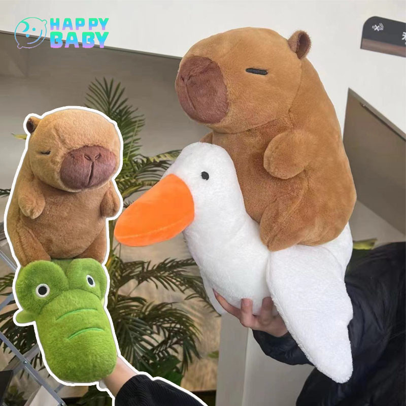 Capybara Capibala Plush Toy Riding Crocodile Capibara Big White Goose ...