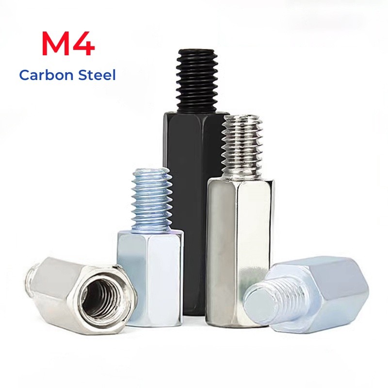 M4 Carbon Steel Hex Standoff Male To Female Standoff Spacer Screw ...