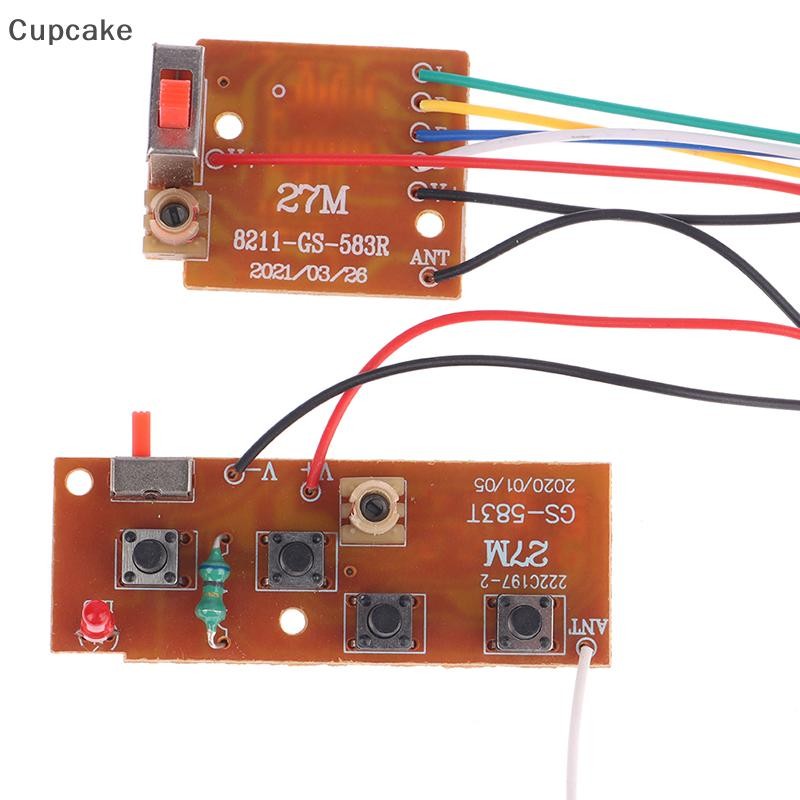 Cupcake 4CH RC Remote Control 27MHz Circuit PCB Transmitter and ...