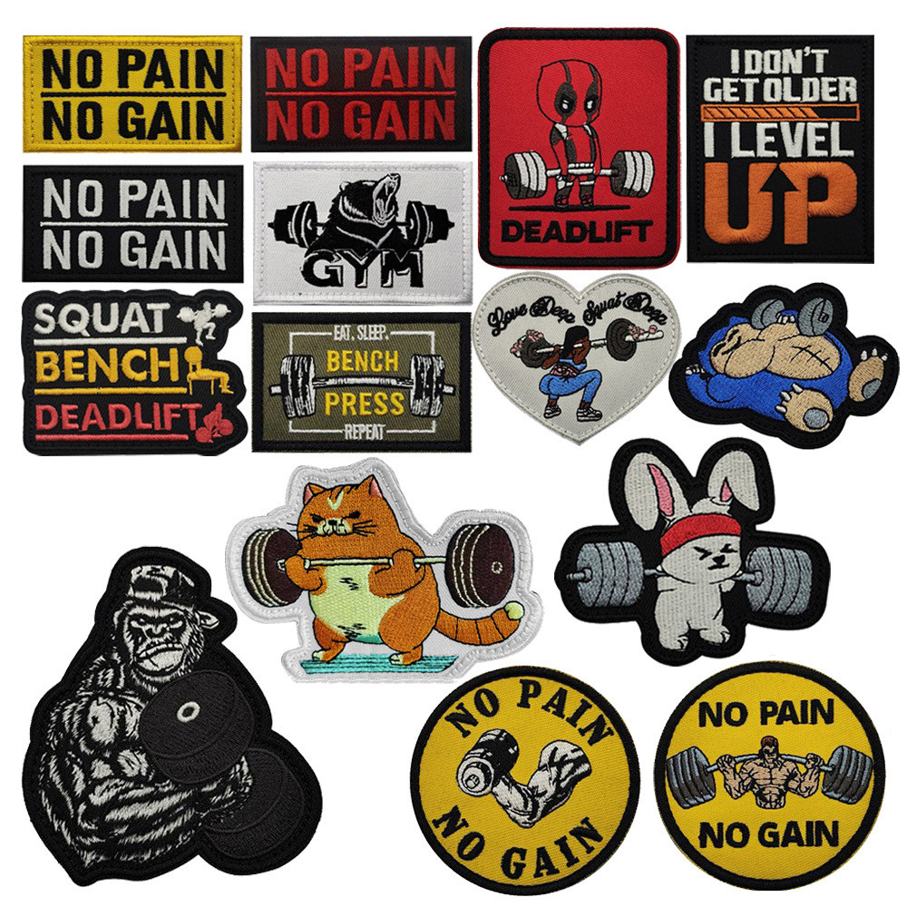 New Design Little Yellow Cat Fitness Series NO PAIN NO GAIN GYM ...