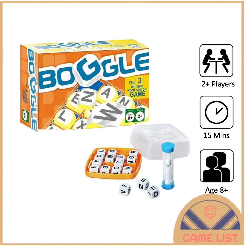 [Local Store] Word Game Classic Boggle Word Factory Word Game 3 Minute ...