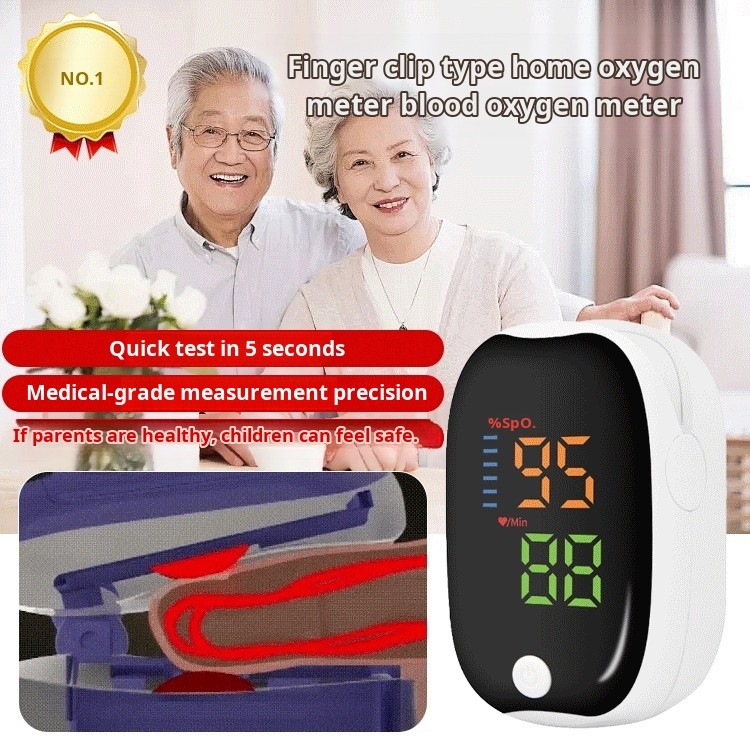 Pulse monitoring Oximeter Blood Oxygen Detector Oxygen concentration ...