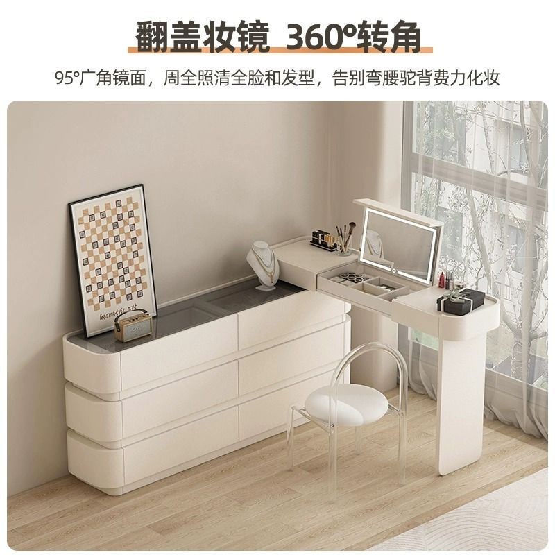 Dressing Table Rotating Desk Dressing Table Two In One Bedroom Computer ...