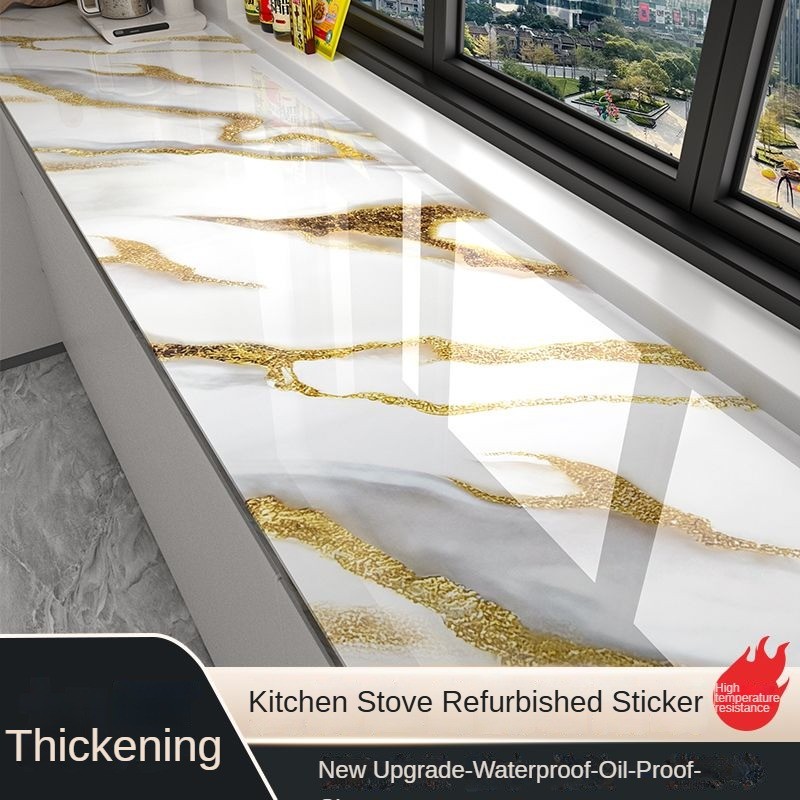 Kitchen Oil-Proof Sticker Stove Wall Self-Adhesive Wallpaper Waterproof ...