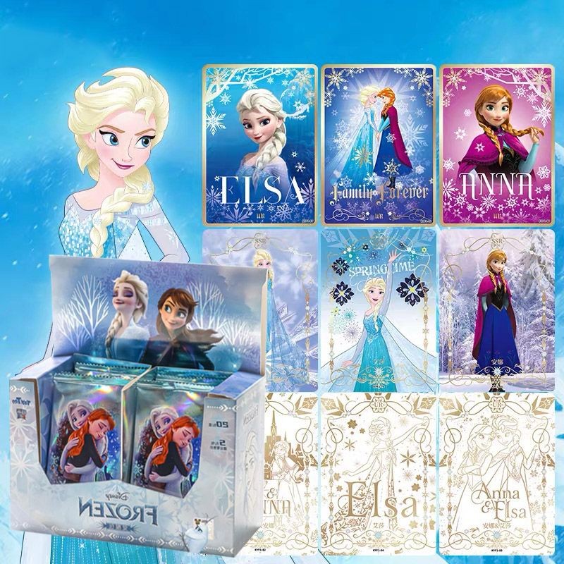 Straw Straw Frozen card Disney Elsa Princess ssr card prayer collection ...