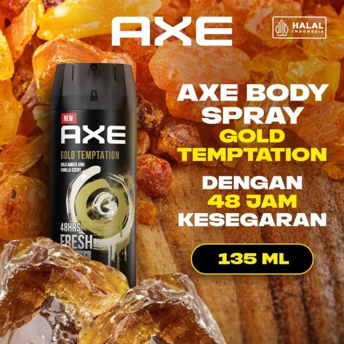 Axe Men Deodorant Body Spray 135ml / Merah Jingga Official - Gambar 3