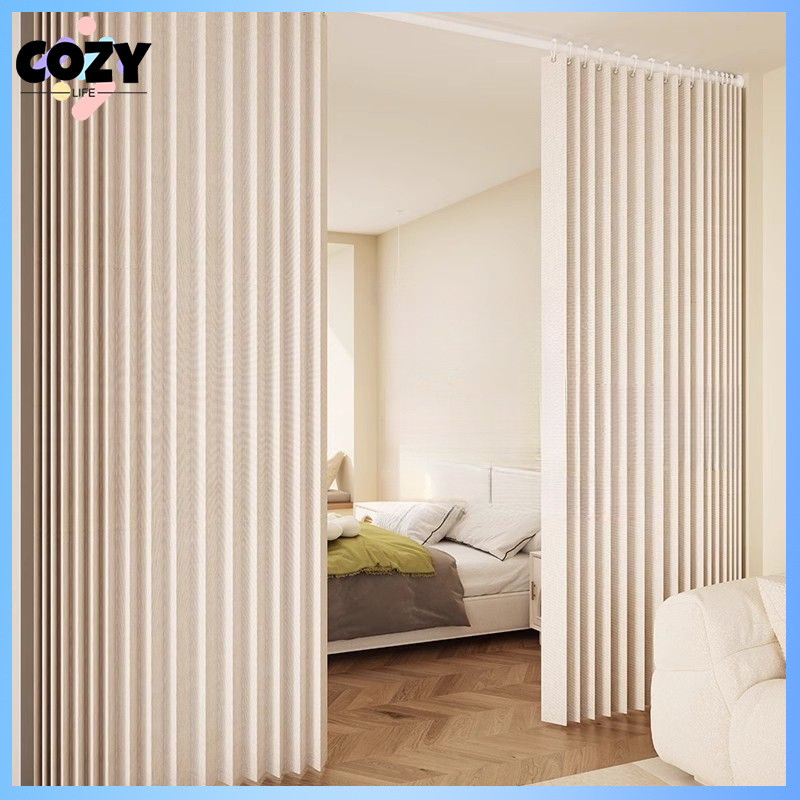 Folding partition curtain living room bedroom room partition invisible ...