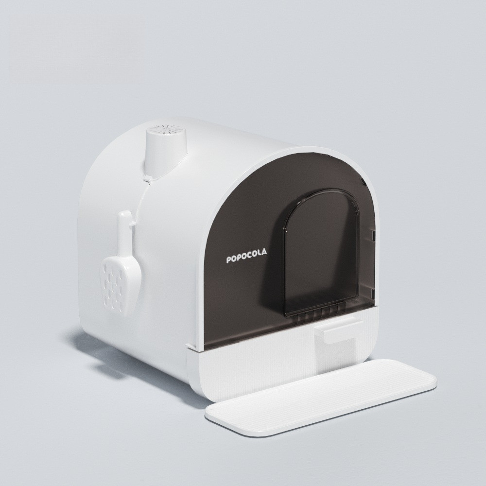 Odorless Cat Enclosed Litter Fully Deodorizing Splash Proof Internet ...