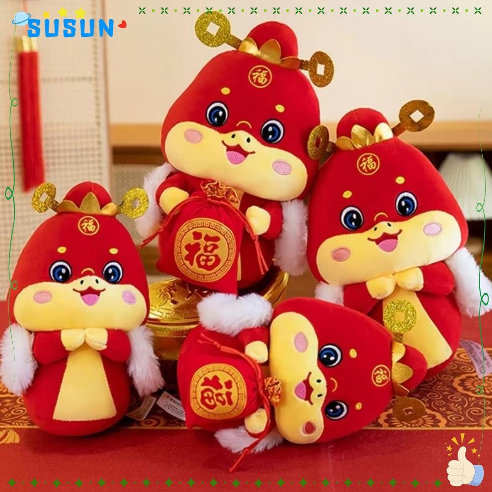 SUSUN Stuffed Animals Toy, Spring Festival Cute Lucky Bag Snake Doll ...
