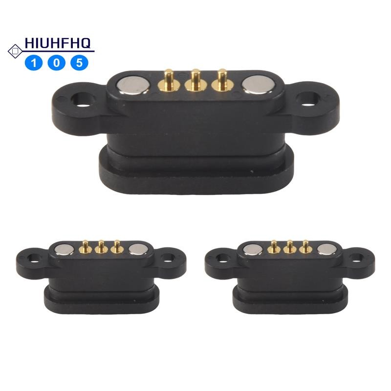 3 Pairs Spring Loaded Magnetic Pogo Pin Connector 3 Positions Magnets ...