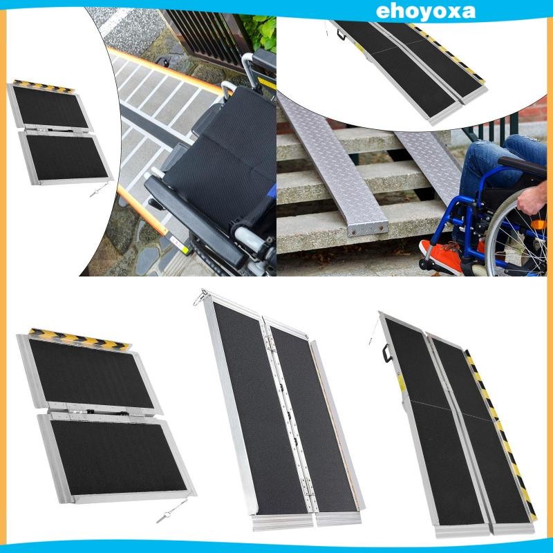 [Ehoyoxa] Wheelchairs Ramp Threshold Ramp Easy to Carry Aluminum ...
